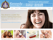 Tablet Screenshot of kennedydentalwv.com